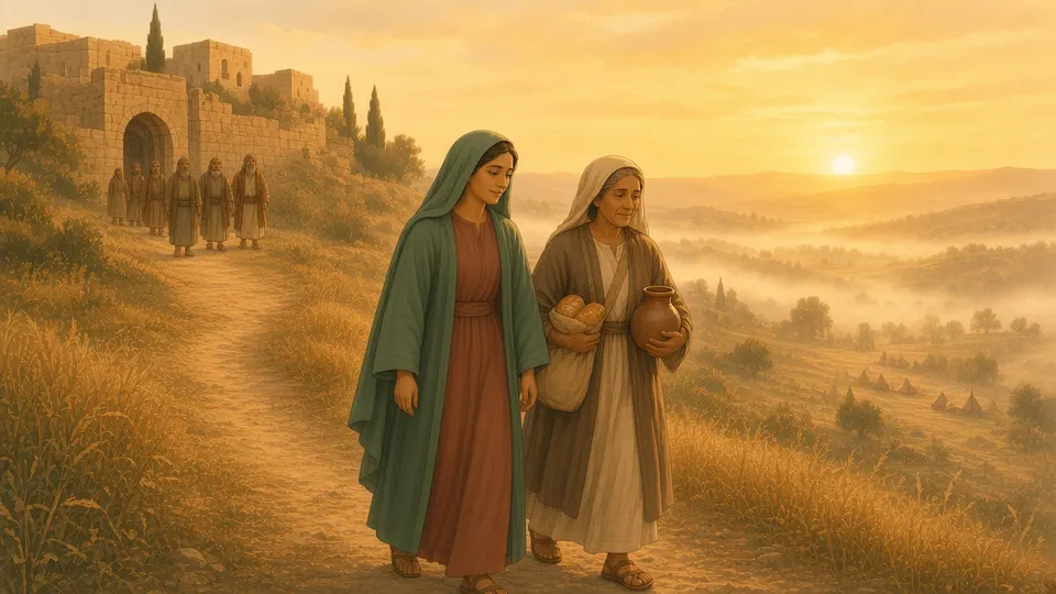 Watercolor picture of Judith Saves Her People